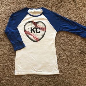 KC Royals 3/4 length top